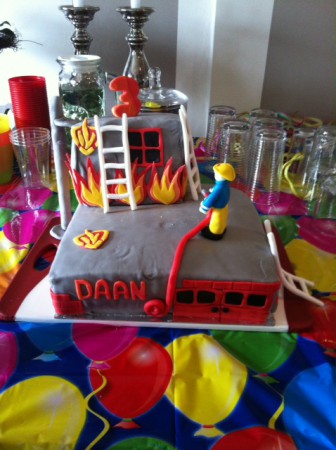 Brandweerman Sam taart